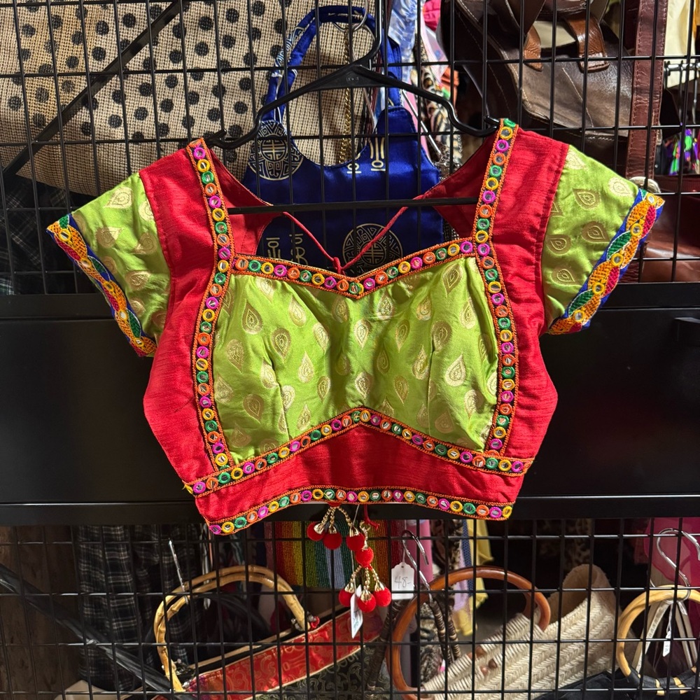 Handmade Colorful Ethnic Indian Women's Top